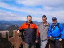 Willi, Manni und Stefan auf dem Rehbergturm